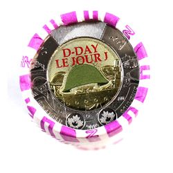 2019 Canada $2 Some Coloured D-Day Regular Wrap Roll of 25pcs