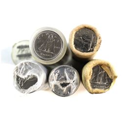 1969, 1970, 1981, 1998 & 2001 Canada 10-cent Mint State Rolls.