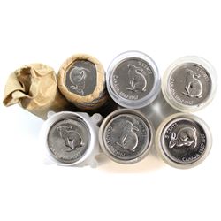 *7x 1967 Canada 5-cent Mint State Rolls (some toned) 7pcs