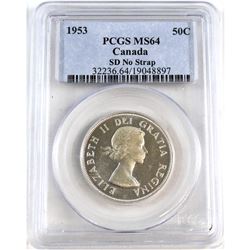 1953 Canada 50-cent PCGS Certified MS-64.