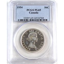 1954 Canada 50-cent PCGS Certified PL-65.