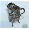 Image 3 : 1899 'Chester' - Nathan & Hayes Repousse Sterling Silver Creamer. This elaborate piece contains scen