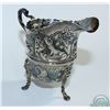 Image 6 : 1899 'Chester' - Nathan & Hayes Repousse Sterling Silver Creamer. This elaborate piece contains scen