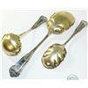Image 3 : Set of Sterling Silver Gilt Berry/Serving Spoons. 109.2 grams. 3pcs.