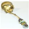 Image 4 : Antique Roden Bros. Toronto- Sterling Silver Gilt Serving Spoon with Enamel Dominion of Canada Crest