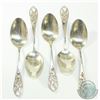 Image 1 : Unique Birks Sterling Spoon set with Pierced Flying Tire Design. Presented as an award as etched- 1s