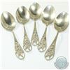 Image 2 : Unique Birks Sterling Spoon set with Pierced Flying Tire Design. Presented as an award as etched- 1s