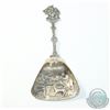 Image 1 : Dutch 835 Silver HOOIJKAAS Marked Sugar Caddy Spoon. 21.5 Grams. And measures 5" in length.