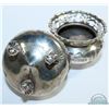 Image 4 : 1900 London; Goldsmiths & Silversmiths Co. Ltd. Sterling Salt Cellars. Cellars stand 2 inches in Hei