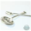 Image 3 : TIFFANY & Co. Windham Design Bon Bon Spoon & Lemon Fork. Both items measure approximately 4 1/2 Inch