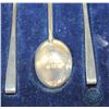 Image 3 : 1925 Birmingham; Demi-tasse 6-spoon set in Original Case. Spoons measure just over 3 1/2 inches in l