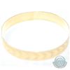 Image 2 : Lady's 10K Yellow Gold Etched Bangle Bracelet. Measures approx. 2 3/4 inches in diameter and weighs 