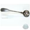 Image 1 : 1822 'London' Hyam Hyams Sterling Silver Master Salt Spoon with Fiddlehead Design. Measures 4 1/2" i