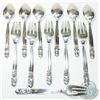 Image 2 : 1915 'Denmark' Georg Jensen Acorn Pattern Teaspoon & Pastry Fork Set. You will receive a setting of 