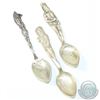 Image 2 : Antique Sterling Silver Native Inspired Figural Souvenir Spoon Collection. You will receive 7 Unique