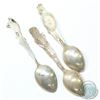 Image 3 : Antique Sterling Silver Native Inspired Figural Souvenir Spoon Collection. You will receive 7 Unique