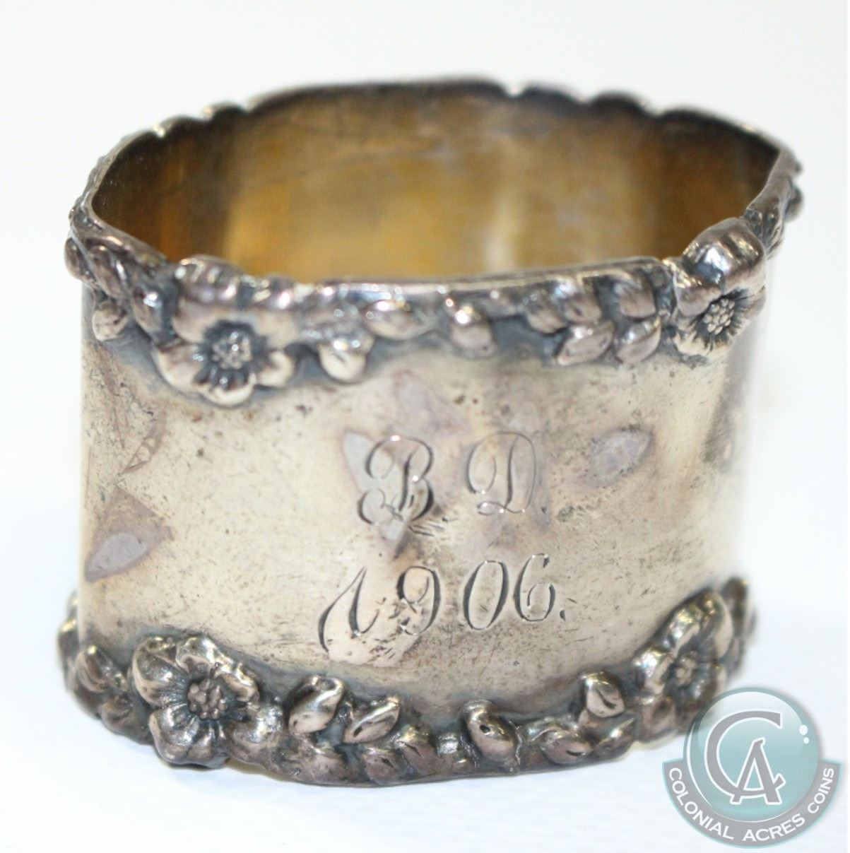 Antique Sterling Silver Napkin Ring Holder Collection. You will receive