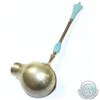 Image 3 : Antique David Anterson 'Norway' Sterling Silver & Enamel Cream Ladle.  Item measures 5 1/2" in lengt