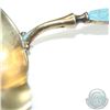 Image 4 : Antique David Anterson 'Norway' Sterling Silver & Enamel Cream Ladle.  Item measures 5 1/2" in lengt