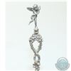 Image 2 : Antique 800 Silver Figural Sugar Spoon.  This item measures 5 1/4" in length and contains an elabora