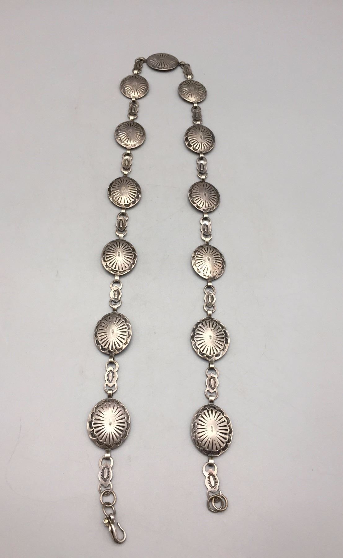 Concho Western Argent Sterling – 2 Pouces – Gravé à Visser – Vintage Mexique
