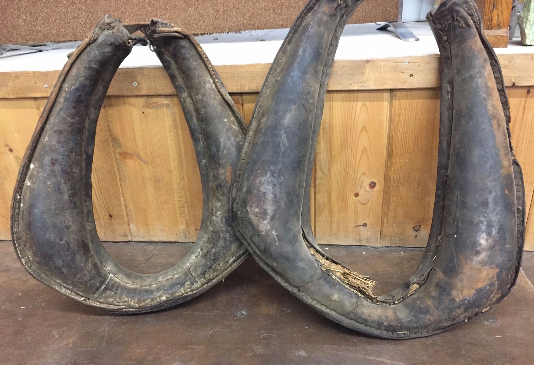 Pair of Antique Horse Collars