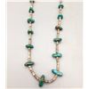 Image 1 : Vintage Turquoise and Heishi Shell Necklace