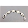 Image 7 : Gold and Silver Link Bracelet - Signed