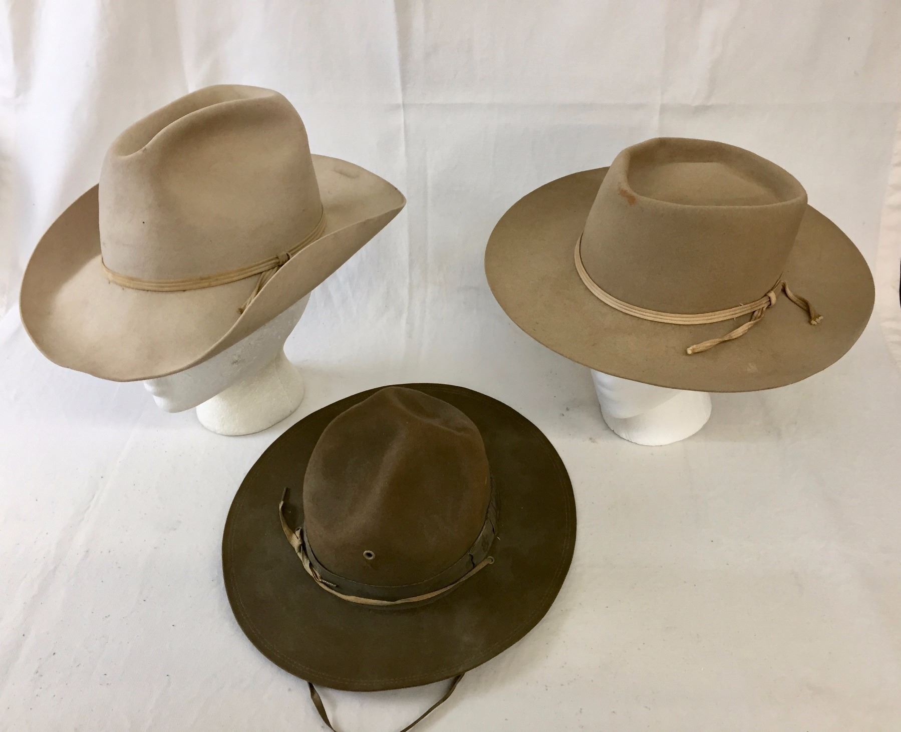 Group of Old Felt Hats