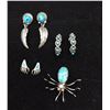 Image 1 : 3 Pairs of Earrings and 1 Pin