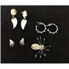 Image 5 : 3 Pairs of Earrings and 1 Pin