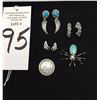 Image 7 : 3 Pairs of Earrings and 1 Pin