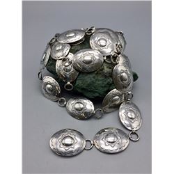 Vintage Sterling Silver Concho Belt