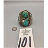 Image 7 : Vintage Two-Stone Turquoise Bracelet