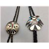 Image 1 : Pair of Zuni Inlay Bolos