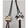 Image 2 : Pair of Zuni Inlay Bolos
