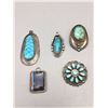 Image 1 : Group of 5 Pendants/Pins