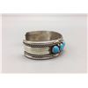 Image 2 : Turquoise and Sterling Silver Bracelet