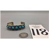 Image 8 : Turquoise and Sterling Silver Bracelet