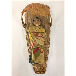 Vintage Paiute Cradle with Doll