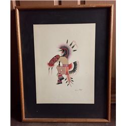 Framed Kiowa Painting
