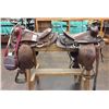 Image 13 : Two Used Saddles and One Canteen