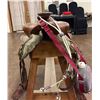 Image 6 : Two Used Saddles and One Canteen