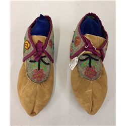 Iroquois Beaded Moccasins