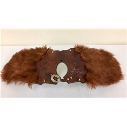 Bear Hide Pommel Bags with Holster