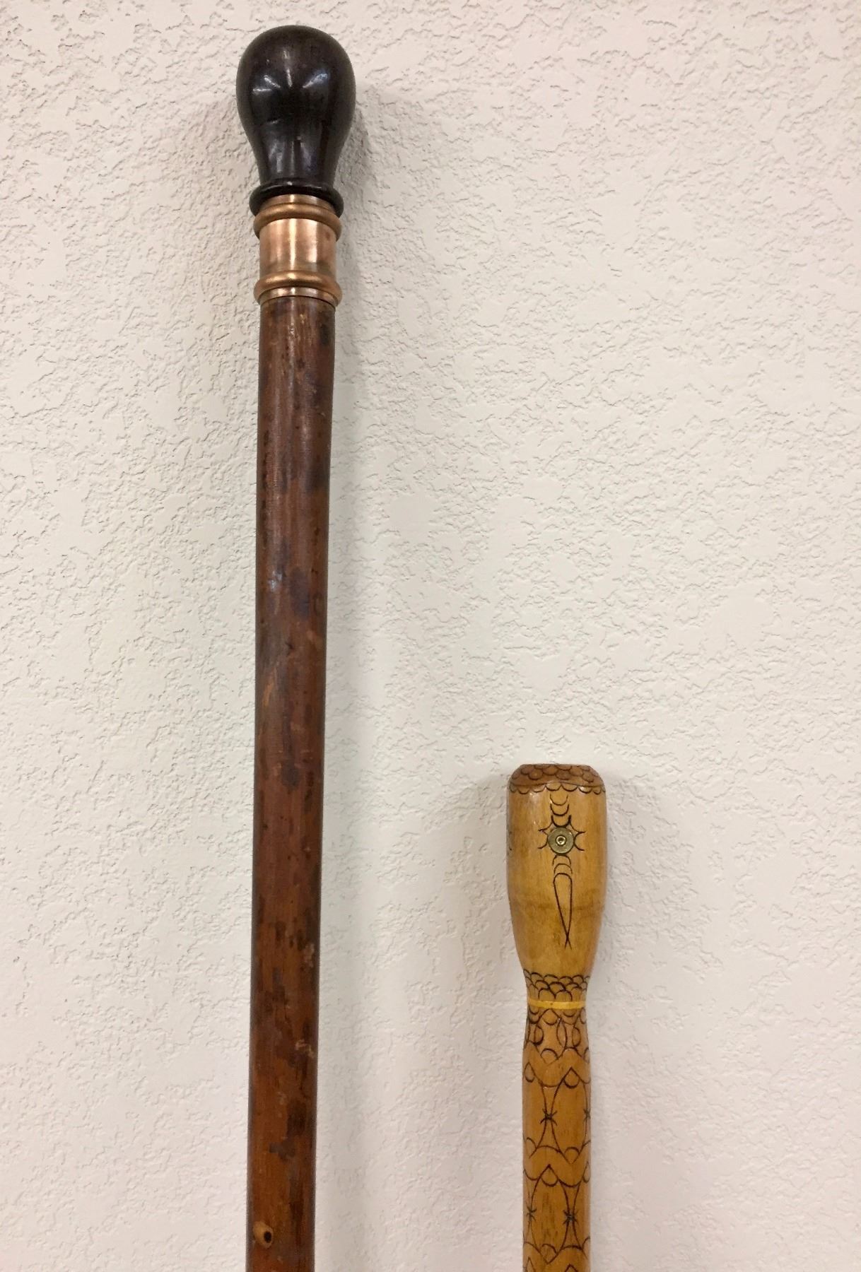 Pair of Vintage Canes Western Trading Post