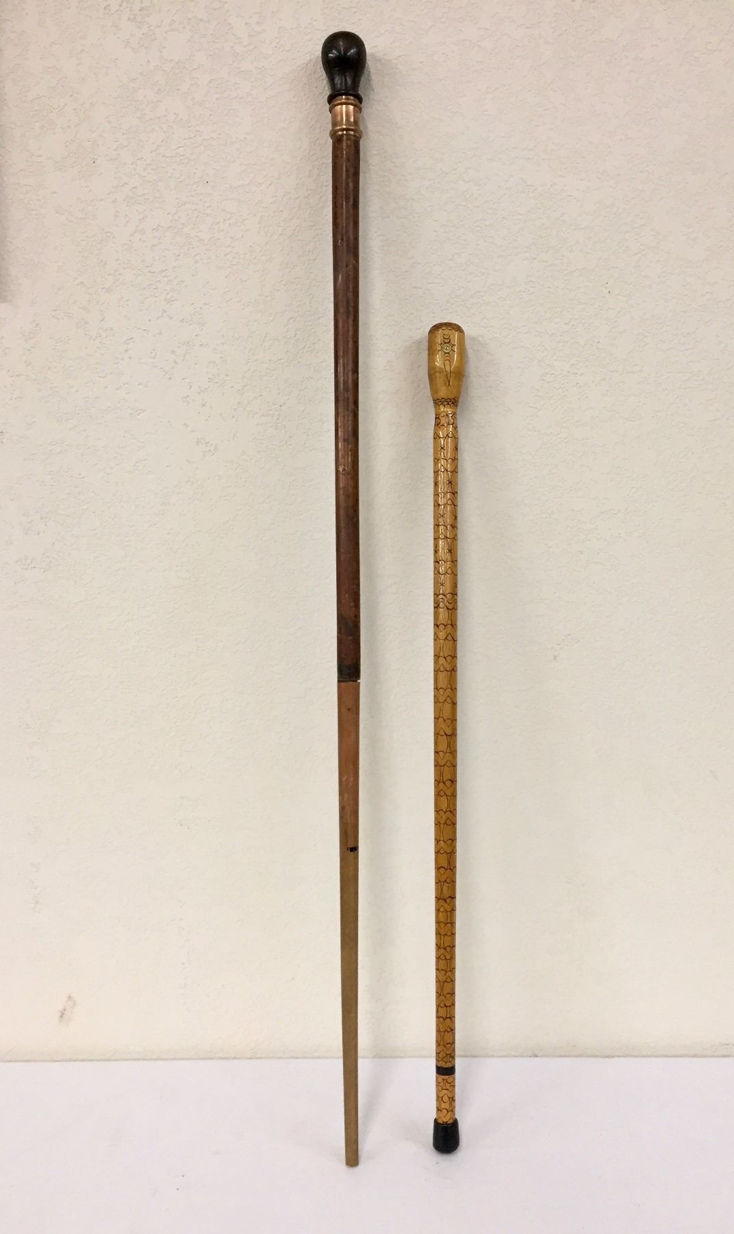 Pair of Vintage Canes Western Trading Post