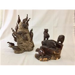 Pair of Ironwood Carvings