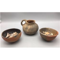 Group of 3 Prehistoric Pots
