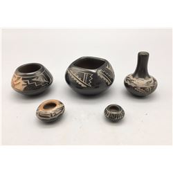 Group of Santa Clara Pots